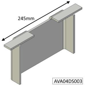 Avalon 4 Double Sided Single Depth Double Sided Side Plate - AVA04DS003