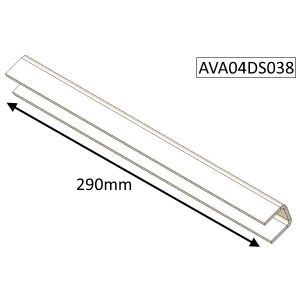 Avalon 4 Double Sided Single Depth Edge Support Baffle Plate - AVA04DS038