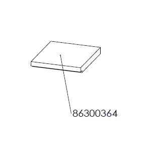 Dik Geurts Aste 5 Low Wood Burning Stove - Bottom Brick Left [86300364]