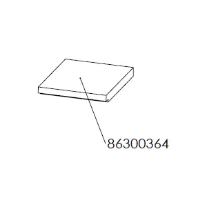 Dik Geurts Aste 5 Low Wood Burning Stove - Bottom Brick Right [86300364]