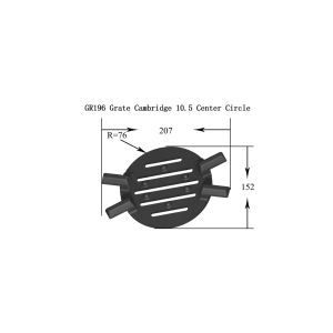 GR196 - Grate Cambridge 10.5 Center Circle