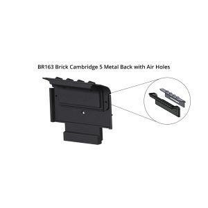 BR163 Brick Cambridge 5 Metal Back with Air Holes