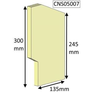 Avalon 5 Slimline Side (CEvII) Fire Brick - CNS05007