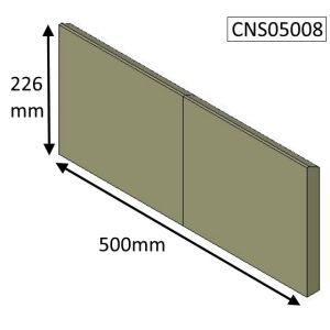 Avalon 5 Slimline Wood (CEvII)  Rear Fire Brick - CNS05008