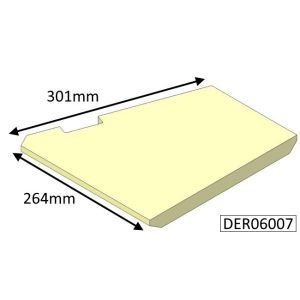 Di Lusso R6 Inset Base Left Hand (Eco) Fire Brick - DER06007