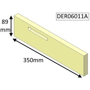 Di Lusso R6 Inset Rear Lower (Eco) Fire Brick - DER06011
