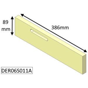 Di Lusso R6 Slimline Inset Rear Lower (Eco) Fire Brick - DER06S011
