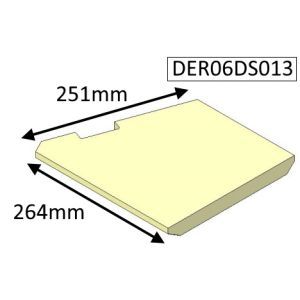 Di Lusso R6 Slimline Inset Base Left Hand (Eco) Fire Brick - DER06S013