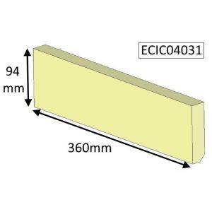 Parkray Aspect 4 (Non Eco) Lower Rear Fire Brick - ECIC04031