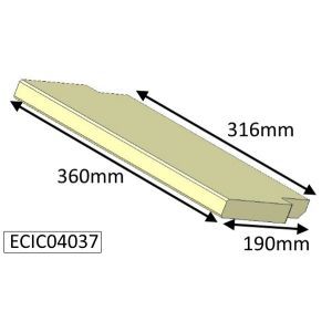 Parkray Aspect 4 Compact (Non Eco) Baffle Brick - ECIC04037