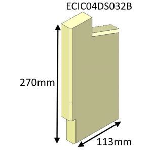 Parkray Aspect 4 Double Sided Single Depth Right Hand Side Fire Brick - ECIC04DS032B