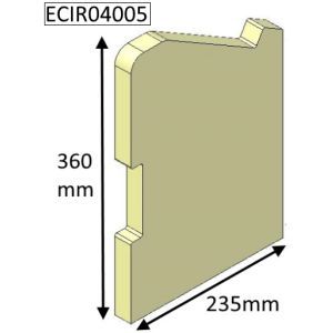 Parkray Aspect 4 (Non Eco) Left Hand Side Fire Brick - ECIR04005