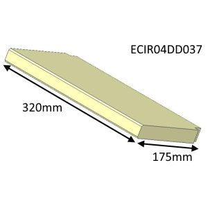 Parkray Aspect 4 Double Sided Double Depth Baffle Brick - ECIR04DD037