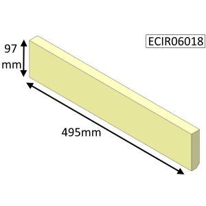 Parkray Aspect 6 (Non Eco) Lower Rear Fire Brick - ECIR06018