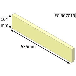 Parkray Aspect 7 (Non Eco) Rear Upper Fire Brick - ECIR07019
