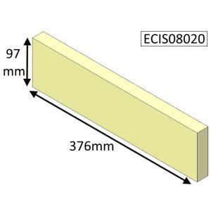 Parkray Aspect 8 Slimline Rear Lower Fire Brick - ECIS08020