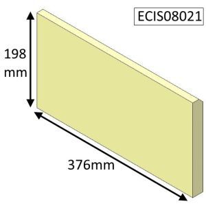 Parkray Aspect 8 Slimline Rear Upper Fire Brick - ECIS08021