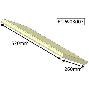 Parkray Aspect 8 Boiler Baffle Brick - ECIW08007