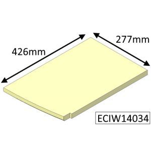 Parkray Aspect 14 Boiler(Non Eco) Right Hand Base Fire Brick - ECIW14034