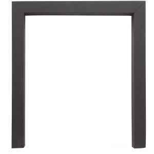 18" Open Fire / Gas Fire Frame Trim Surround Matt Black 