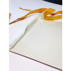 Heat Resistant Self Adhesive Gasket Ladder Rope White - Per Metre