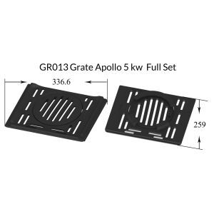 GR013 Grate Apollo 5 kw Full Set