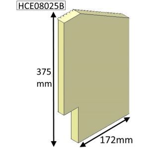 Cleanburn Skagen Right Hand Side Fire Brick - HCE08025B