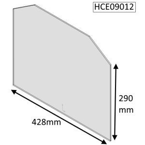 Avalon 8 Inset Single Door (Old Door) Replacement Glass - HCE09012