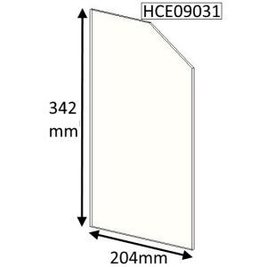 Parkray Chevin 20B Inset (Double Door) Replacement Glass - HCE09031