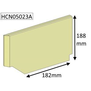 Parkray Chevin 5 Inset (MKI) Left hand Lower Side Fire Brick - HCN05023A