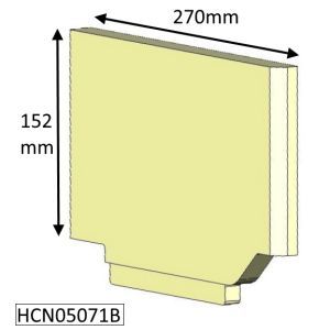 Cleanburn Sonderskoven 5 Inset Lower Right Hand (MKII) Side Fire Brick - HCN05071B