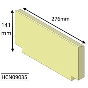 Parkray Chevin 8 Inset Lower Rear Brick - HCN09035