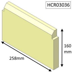 Hunter Hawk 3/3D Multifuel (CE) Rear Fire Brick - HCR03036
