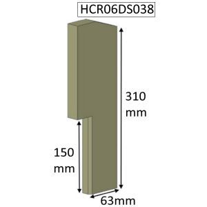 Hunter Hawk 4/4D Double Sided Single Depth (CEvII) Side Fire Brick - HCR06DS038