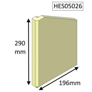 Hunter Herald 5 Slimline (Eco) Right Hand Side Fire Brick - HES05026