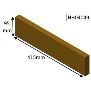 Hunter Herald 4 (MKI) Herald 5 Compact (CEvII) Multifuel Rear Fire Brick - HH04049