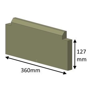 Hunter Herald 4 Multifuel (MKII) Rear Fire Brick - HH04094