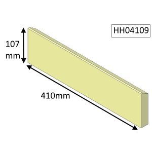 Hunter Herald 4 Multifuel (CE and CEvII) Rear Fire Brick - HH04109