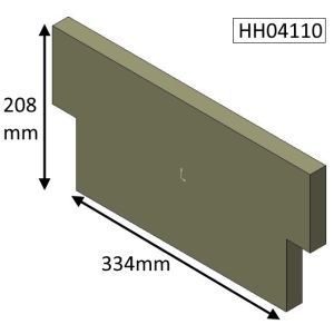 Hunter Herald 4 Wood (CE) Rear Fire Brick - HH04110