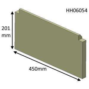 Hunter Herald 6 Wood (MKII) Rear Fire Brick - HH06054