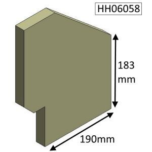 Hunter Herald 6 Wood (MKII) Side Fire Brick - HH06058