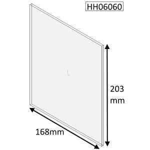 Hunter Herald 6 Double Sided Single Depth Double Door (Rectangular) Glass - HH06060