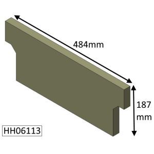 Hunter Herald 6 Wood (CE) Rear Fire Brick - HH06113