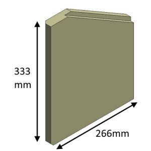 Hunter Herald 5 (Eco)  Double Door Left Hand Fire Side Brick - HHE05027