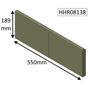 Parkray Consort 9 Wood (CE and CEvII) Rear Fire Brick - HHR08138
