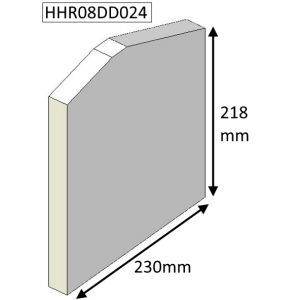 Hunter Herald 8 Double Sided Double Depth (CE and CEvII) Side Fire Brick - HHR08DD054
