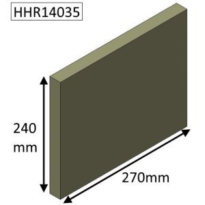 Hunter Herald 14 Wood (MKI) Side Fire Brick - HHR14035