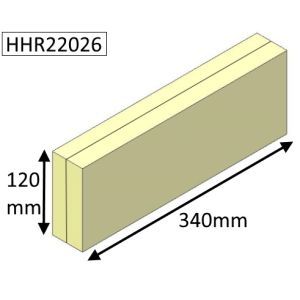 Hunter Herald 80 B Spares Wood (CEvII) Fire Side Wood Brick - HHR22026