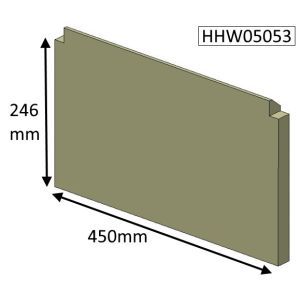 Hunter Herald 5 Slimline Wood (MKII) Rear Fire Brick - HHW05053