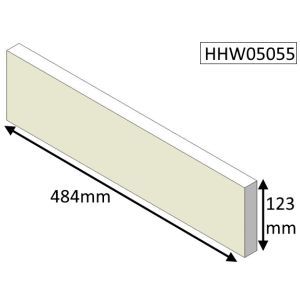 Hunter Herald 5 Slimline Multifuel (CE) Rear Fire Brick - HHW05055